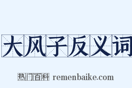 大风子反义词是什么意思的图片